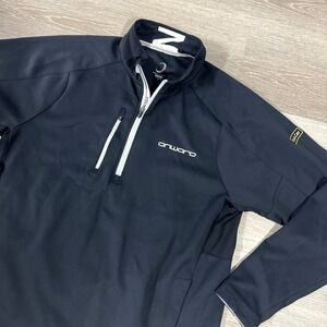 Zero Restriction Black Tour Series L330 1/4 Zip Stretch Golf Pullover Men's XL